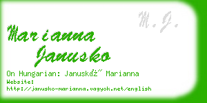 marianna janusko business card